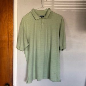 Haggar light green collared shirt
